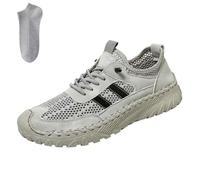 Générique Zenfaze Orthopedic Shoes for Men, Slip-On Orthopedic Hiking Shoes for Men,Arch Support, Breathable Mesh Elastic Laces (grey,32 1/9)