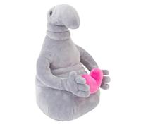 Générique Zhdun en Peluche - Jouet De Créature Extraterrestre Mignon, Figurine en Peluche De De Monstre Assis, Sculpture Créative Inspirée De La De Collection, Style Pendentif 23-35 Cm