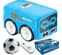 Générique Zheob Magic Mini Rc Bus - Geste Amélioré 2026, Bus Télécommandé Magique avec Conduite Automatique Dodge Et Patrouille, Jouet De Conduite en Ligne De Patrouille avec 5 Modes, 2,4 Ghz(Blue)