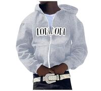Générique Zipped Sweat-Shirt À Capuche Homme Chaud DéContracté Léger Respirant Veste de Travail avec Fermeture Éclair pour en Plein Air La Vie Quotidienne Hoodie Sweat Outdoor Basic Casual Style