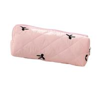 Générique Zipper Pencil Case, Pencil Pen Storage Pouch Charm Bow Tie, 8.07x2.56x3.35 inch Zippered Marker Pouch, Ruler, Eraser School Supply Container Cosmetics Organizer for Women