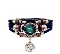 Générique Zodiacs Lumineux 12 Constellations Conçoit Cuir Synthétique Léger Ajustable pour Les Amateurs d ' Astronomie Glowing Zodiacs