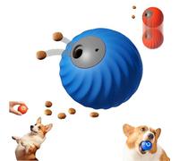 Générique Zoomie 2.0 - Zoomie Dog Toy, Chew Resistant/Automatic Rolling+Feeding/Smart Touch, Changes Direction, Chew Resistant, Imitates Prey, Adjustable Treat Dispensing (Blue)