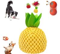 Générique Zoomie Buddy 2.0, 2026 New Smart Touch Interactive Dog Toy, Touch Activated Motion with Random Rolling Jumping, Dual Play Modes, USB-C, Durable Pet Design (Pineapple Set (Without Ball))