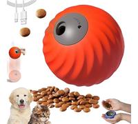 Générique Zoomie Buddy 2.0 - Pet Rolling Feeding Ball, 2 in 1 Dual Modes Smart Touch Cat Toy & Pet Feeder, USB-C Rechargeable, Durable Design, Adjustable Speed, for All Cats (Orange)