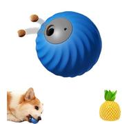 Générique Zoomie Buddy 2.0, Smart Interactive Dog Ball, Treat Dispensing Dogs Puzzle Toy, with 3 Kinds of Fun Fruit Cover, for Small Or Medium Dogs and Cat (Blue,Pineapple)