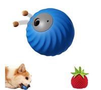 Générique Zoomie Buddy 2.0, Smart Interactive Dog Ball, Treat Dispensing Dogs Puzzle Toy, with 3 Kinds of Fun Fruit Cover, for Small Or Medium Dogs and Cat (Blue,Tomato)