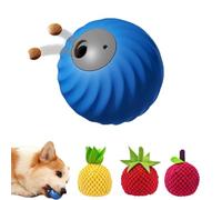 Générique Zoomie Buddy 2.0, Smart Interactive Dog Ball, Treat Dispensing Dogs Puzzle Toy, with 3 Kinds of Fun Fruit Cover, for Small Or Medium Dogs and Cat (Blue,Three Fruits)