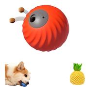 Générique Zoomie Buddy 2.0, Smart Interactive Dog Ball, Treat Dispensing Dogs Puzzle Toy, with 3 Kinds of Fun Fruit Cover, for Small Or Medium Dogs and Cat (Orange,Pineapple)