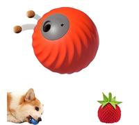 Générique Zoomie Buddy 2.0, Smart Interactive Dog Ball, Treat Dispensing Dogs Puzzle Toy, with 3 Kinds of Fun Fruit Cover, for Small Or Medium Dogs and Cat (Orange,Tomato)