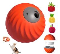 Générique Zoomie Buddy 2.0, Zoomie Buddy Dog Toy for Cat with Replacement Shell, 2 in 1 Interactive Dog Balls ＆ Pet Feeder, Cats and Dogs Track Food Leaking Ball for Small/Medium Pet (Orange-All)