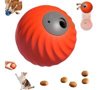 Générique Zoomie Buddy 2.0, Zoomie Buddy Dog Toy for Cat with Replacement Shell, 2 in 1 Interactive Dog Balls ＆ Pet Feeder, Cats and Dogs Track Food Leaking Ball for Small/Medium Pet (Orange(A))