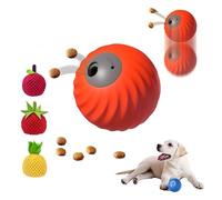 Générique Zoomie Buddy 2.0,Zoomie Buddy Dog Toy,Smart Touch Interactive Dog Toy, Automatic Rolling + Feeding, Pet USB-C Rechargeable, Suitable for Small/Medium Dogs, Safe and Durable (Orange,3*Mix)