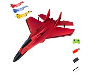 Générique ZY 320 Pro RC Plane,2025 New Remote Control Gliders Airplane, 2.4GHz RC Fighter Jet Plane Model,Aerodynamic Design for Smooth Flight,Anti-Collision Silicone Nose Remote Control Planes (Red)