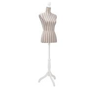 GénériqueBuste de Couture de Femme en Lin à Rayures,Maison & Jardin,Produits ménagers,Rangement & Organisation,Rangements pour armoires à vêtements,Valets de Nuit,Gris,3.5KG,30031