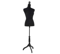 GénériqueBuste de Couture Mannequin de Femme Noir,Maison & Jardin,Produits ménagers,Rangement & Organisation,Rangements pour armoires à vêtements,Valets de Nuit,Noir,3.45KG,30028