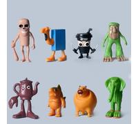 génériquesTung Tung Sahur, Figurines Tralala, Figurines Italiennes Brainrot, décorations de Bureau, Cadeaux pour collègues et Amis (8 pièces, 12 pièces)