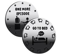 Generisch 1 autre temps de jeu pour Bed Coin, Go to Bed Coin, pièce de décision de joueur double face, 1 autre pièce Game/Time for Decision Maker pour joueurs, adolescents