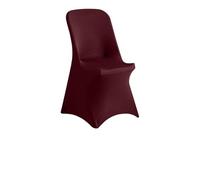 Generisch 1 housse de chaise universelle en élasthanne - Extensible et lavable - Pour mariage, fête, banquet (Maroon, 1 pièce 86 x 45 x 45 cm)