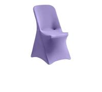 Generisch 1 housse de chaise universelle en spandex - Extensible - Lavable - Pour mariage, fête, banquet (violet clair, 10 pièces 86 x 45 x 45 cm)