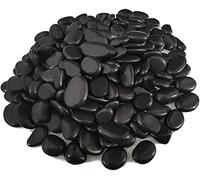 Generisch 10 kg de grands galets décoratifs polis noirs de rivière, pierres polies et polies pour l'aménagement paysager, la décoration de la maison, l'artisanat, les projets artistiques de 2 à 4 cm