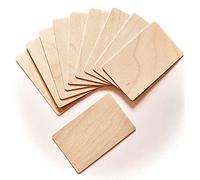 Generisch 10 x cartes de visite en bois vierge 86 x 54 x 0,76 mm - Placage en bois véritable - Cartes de table, étiquettes de prix, panneaux réservés pour mariage, anniversaire, fête, restauration