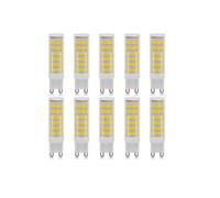 Generisch 10Pcs G9 25W AC 220V-240V Lampe LED Portable, Ampoules LED SMD 2835 LED G9 Lampe Ampoules Chaudes/Blanches/Neutres,Warm White