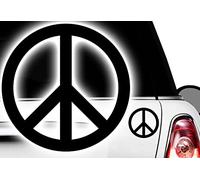 Generisch 2 autocollants Peace Frieden Love Punk 80 Hippie Flower Power