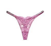 Generisch ·2025 3 PCS Femmes Culottes en Dentelle Crochet Lace Up Panty Tangas G String Lingerie Sous-vêtements Filet à Linge Machine à Laver Sous-vêtements, Rose, L