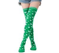 Generisch ~2025 Bas de cuisse pour femme, bas mi-hauts, chauffe-jambes, chaussettes de sport de plein air bas rouges, vert, taille unique