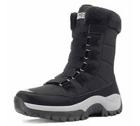 Generisch 2025 Bottes d'hiver isolantes, chaudes, confortables, doublées chaudes, idéales pour les randonnées par temps froid et neige, Noir , 38 EU