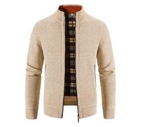Generisch 2025 Cardigan décontracté pour homme avec poches zippées sur toute la longueur Motif tête de mort Homme, Blanc., XL