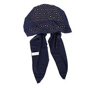 Generisch 2025 Chapeau hijab tendance avec stretch multicolore uni musulman hijab sans visière pour femme, Marine, taille unique