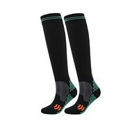Generisch 2025 Chaussettes de compression pour femmes ou hommes. Elles sont les plus adaptées pour soutenir le cyclisme d'athlétisme bas autofixants couleur chair, Noir , L