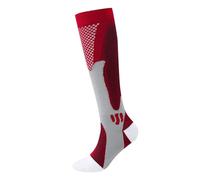 Generisch ·2025 Chaussettes de compression pour homme et femme, pour le cyclisme, chaussettes de football longues pour les activités de course à pied en plein air bas santé, rouge, L