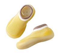 Generisch 2025 Chaussures pour enfant Printemps Semelles souples Été Bébé Fille Chaussures d'intérieur Chaussettes de sol pour tout-petits, jaune, 22.5 EU