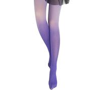 Generisch 2025 Collants Changement Gradient Bas progressifs Chaussettes Noël Femmes Paillettes, lilas, taille unique
