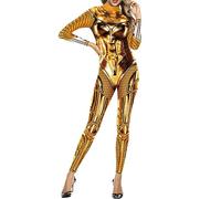 Generisch 2025 Costume de Bodysuit intégral pour femme avec impression intégrale de personnage de film d'Halloween avec coupe ajustée - Masque d'Halloween - Masques de super-héros - Costumes cosplay
