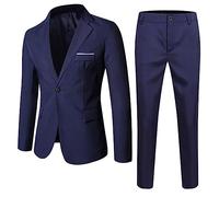 Generisch 2025 Costume Enfant Garçon Bébé Garçon Printemps Manches Longues Pantalon Veste Ensemble 2PC Vêtements Enfants T-shirt, Bleu marine, 10- 11 ans