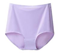 Generisch - 2025 - Culottes unies pour femme en grande taille avec taille ultra haute en soie glacée, sans trace, ne s'accrochent pas au milieu des fesses, f, XL