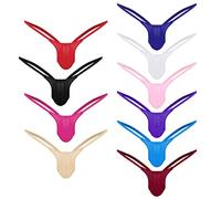 Generisch 2025- Dos ouvert Sous-vêtements G-string Taille Hommes Caleçon Slip 10 Bustier Lingerie, multicolore, M