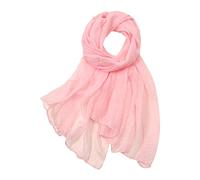 Generisch 2025 Femmes-Été Décontracté Multicolore Normal Laque Mousseline de Soie Mince Régulier Écharpe de Protection Solaire 2025, Rose, taille unique