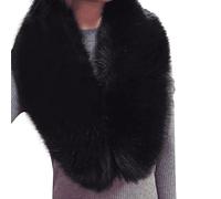 Generisch | 2025 Femmes Faux Col Châle Wrap Froid Hiver Chauffe-Cou Femme Écharpe Cache-cou Enrouleur Accessoires Vêtements 70% Alcool isopropylique, Noir , taille unique