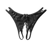 Generisch 2025 Femmes Transparent Lace Open File No Off Sous-vêtements Femmes String Sous-vêtements Femmes 10, Noir , taille unique