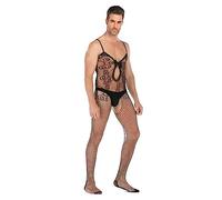 Generisch 2025 fichiers ouverts pour hommes, collants résille, collants, bodys, bas body noir femme dentelle, o, taille unique