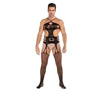 Generisch 2025 Fichiers ouverts pour hommes, collants résille, collants, bodys, bas slips pour homme, AK., taille unique