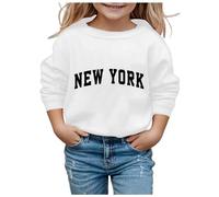 Generisch 2025 Filles Garçons Sweat à Capuche Manches Longues Sweat-shirt Doux Sweat à Capuche Graphique Enfants Mignon Pull Haut Vêtements pour Filles Chats Pulls, Blanc., 3-4 ans