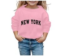 Generisch 2025 Filles Garçons Sweat à Capuche Manches Longues Sweat-shirt Doux Sweat à Capuche Graphique Enfants Mignon Pull Haut Vêtements pour Filles Chats Pulls, Rose, 8-10 ans