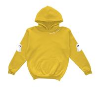 Generisch 2025 Filles Halloween Sweat à Capuche Manches Longues Loose Fit Pull Sweatshirt avec Imprimé Mignon Vêtements pour Enfants Décontractés pour Enfants pour Hiver Pull Hibou Fille, jaune, 1-2