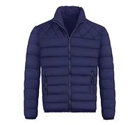 Generisch 2025 Hommes Hiver Fermeture éclair Chaud Doudoune Packable Léger Top Qualité Manteau Manteau Homme Élégant, bleu foncé, L